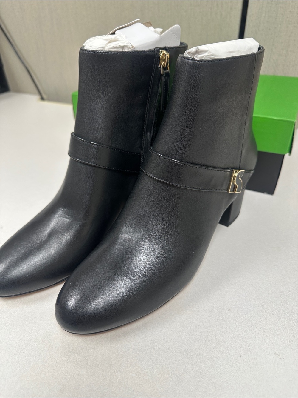 Kate Spade New York Women's Dakota Zip Up Mid Black Ankle Boots
